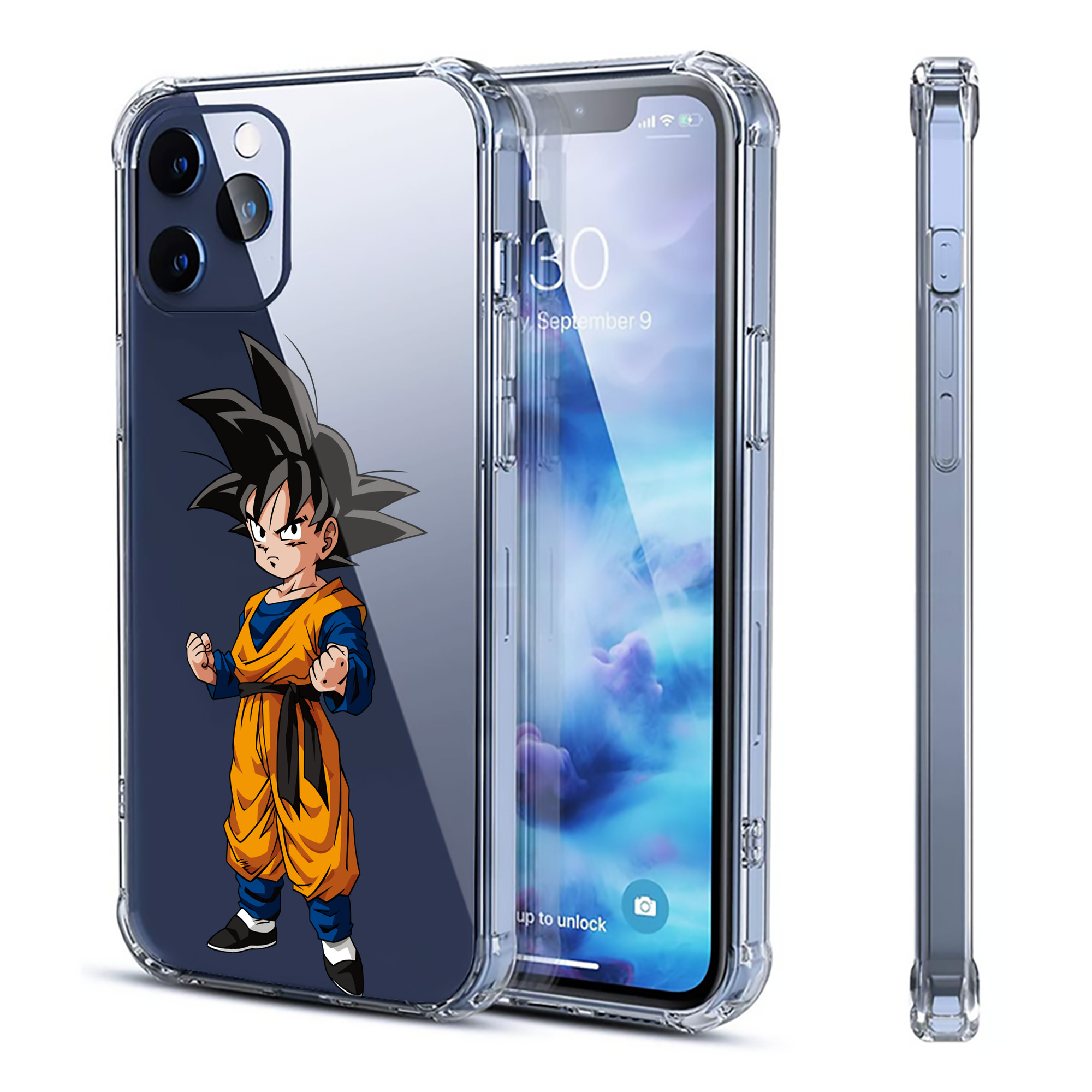 （画像用） ドラゴンボール 孫悟空（そん ごくう）Son Goku カカロット DRAGON BALL Kakarotto 【iPhone 12シリーズ対応】透明スマホケース（クリアソフトケース）